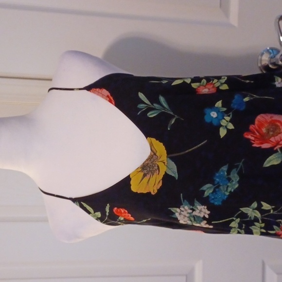 💙🏍Old Navy Black Maxi Dress with Multicolor Floral Print - Picture 4 of 11